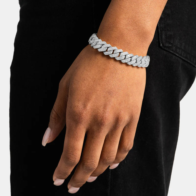 12mm Prong Cuban Bracelet