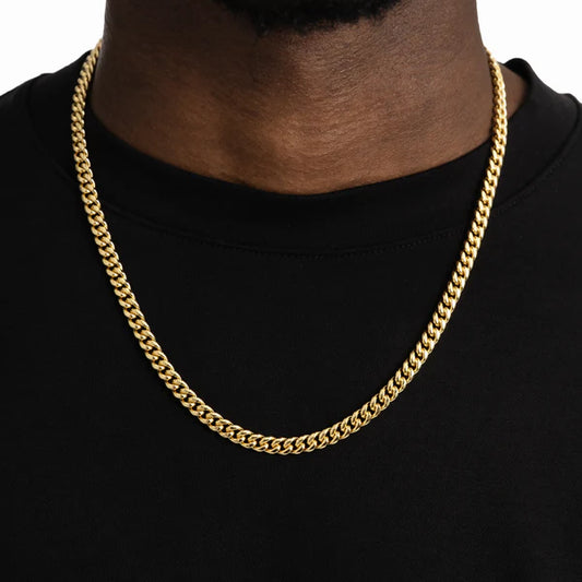 6mm Cuban Link Chain Gold